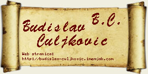 Budislav Čuljković vizit kartica